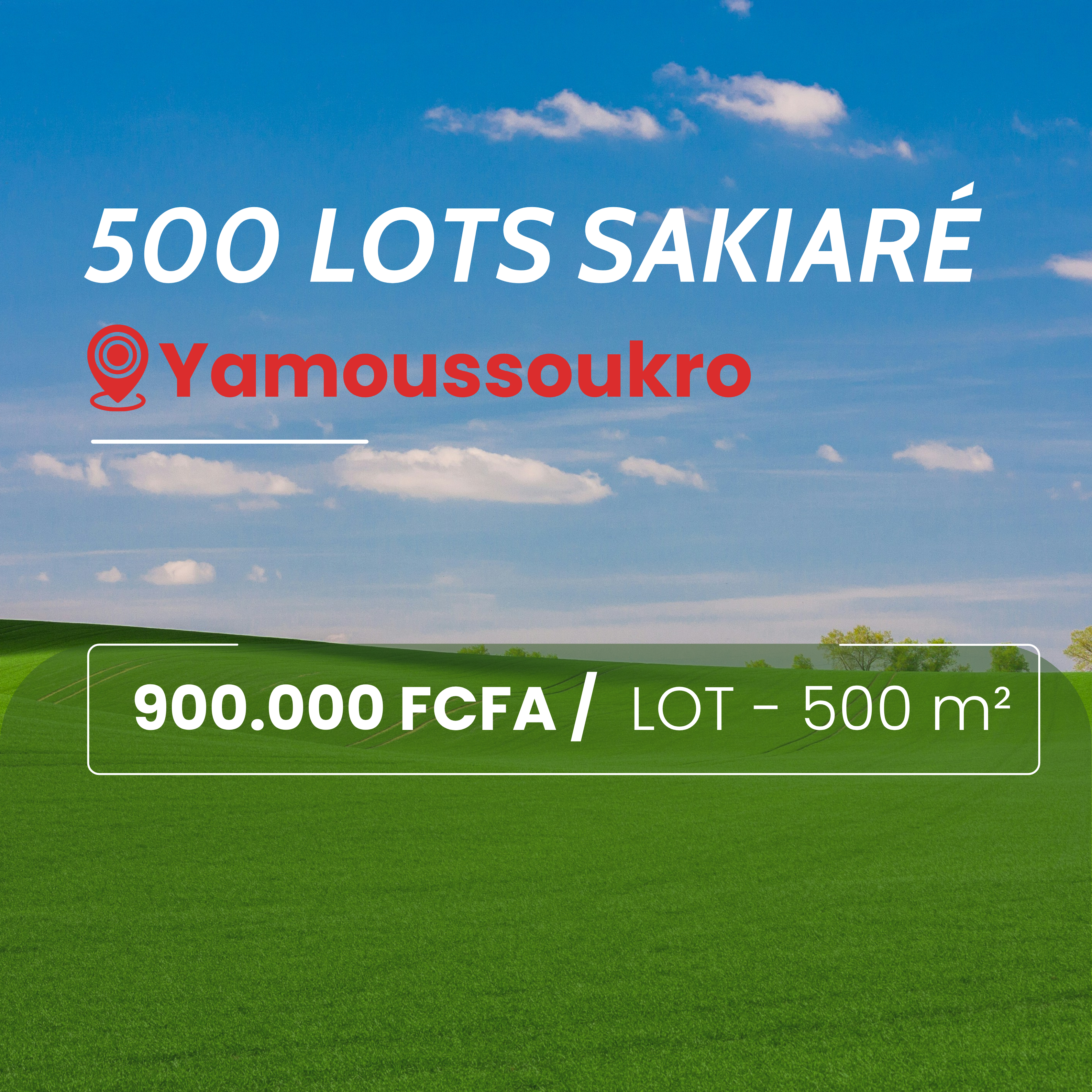 Terrains yamoussoukro Sakiaré