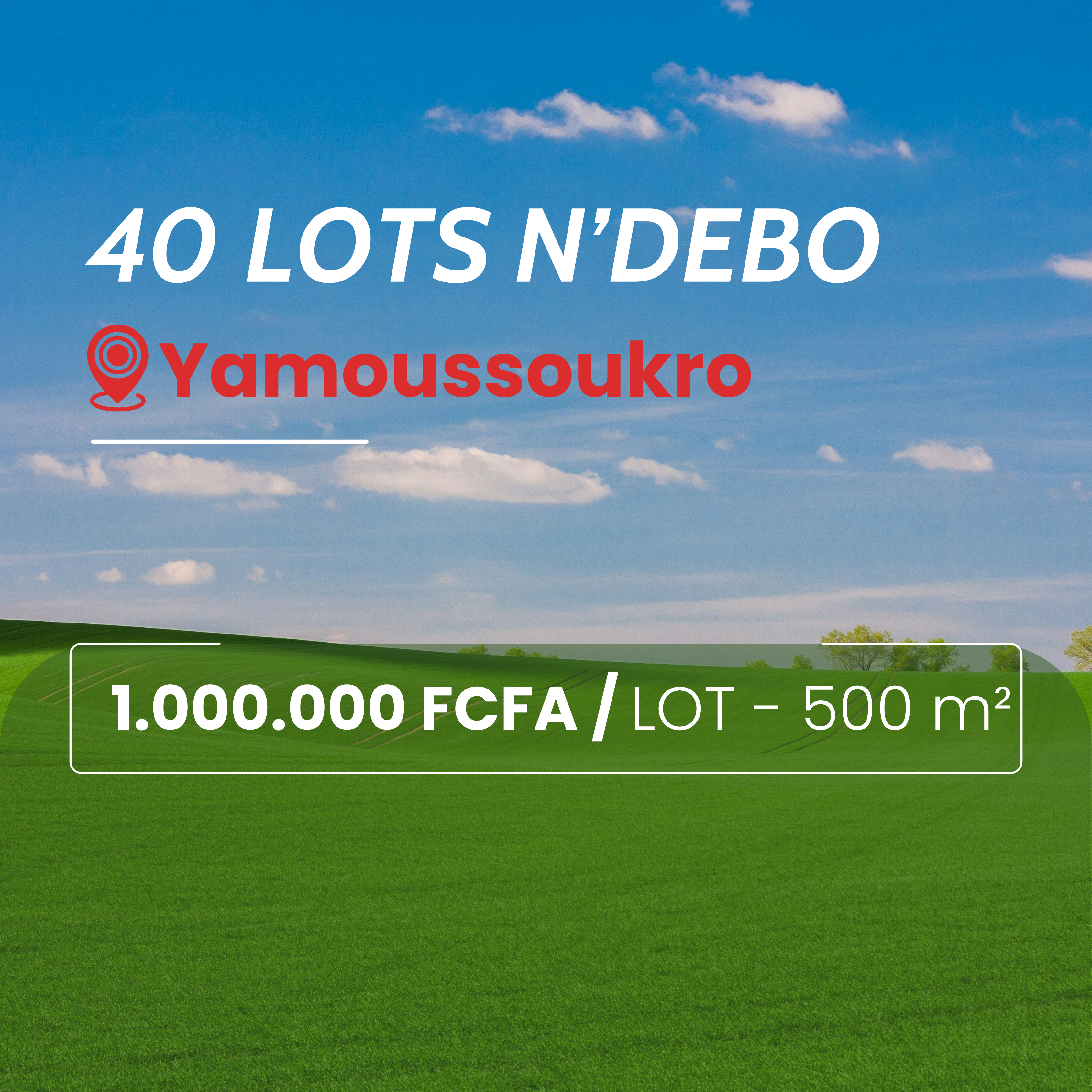 Terrains Yamoussoukro N'debo